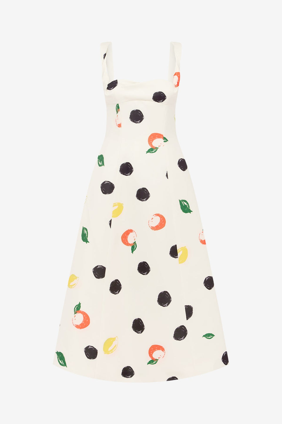 Beatrice Midi Dress - Citrus Spots Dress Midi