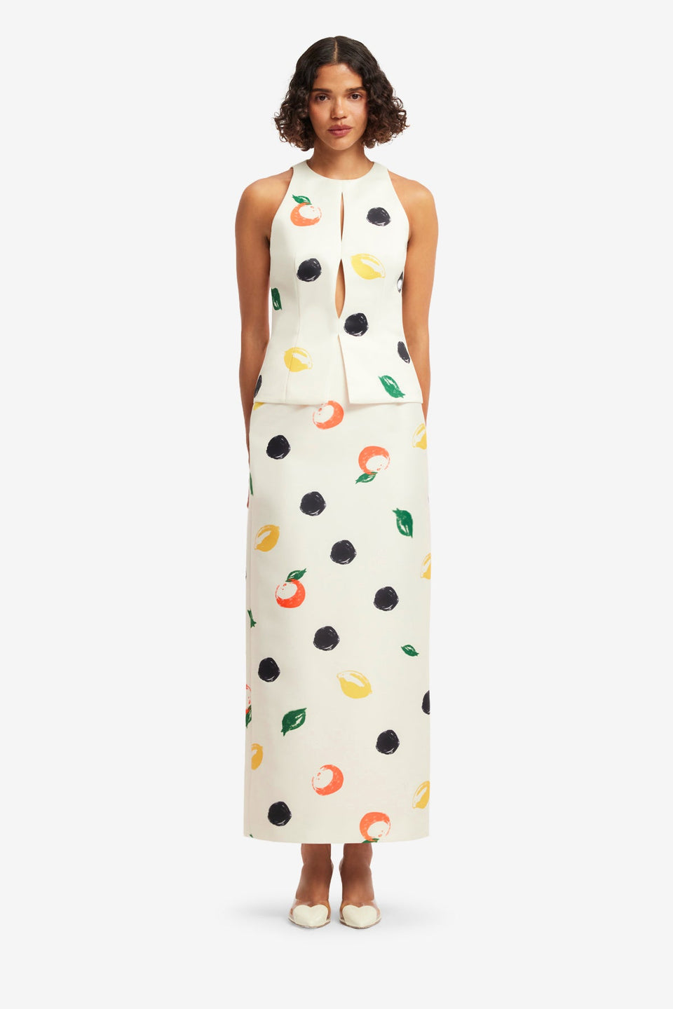 Quinn Maxi Skirt - Citrus Spots Skirts
