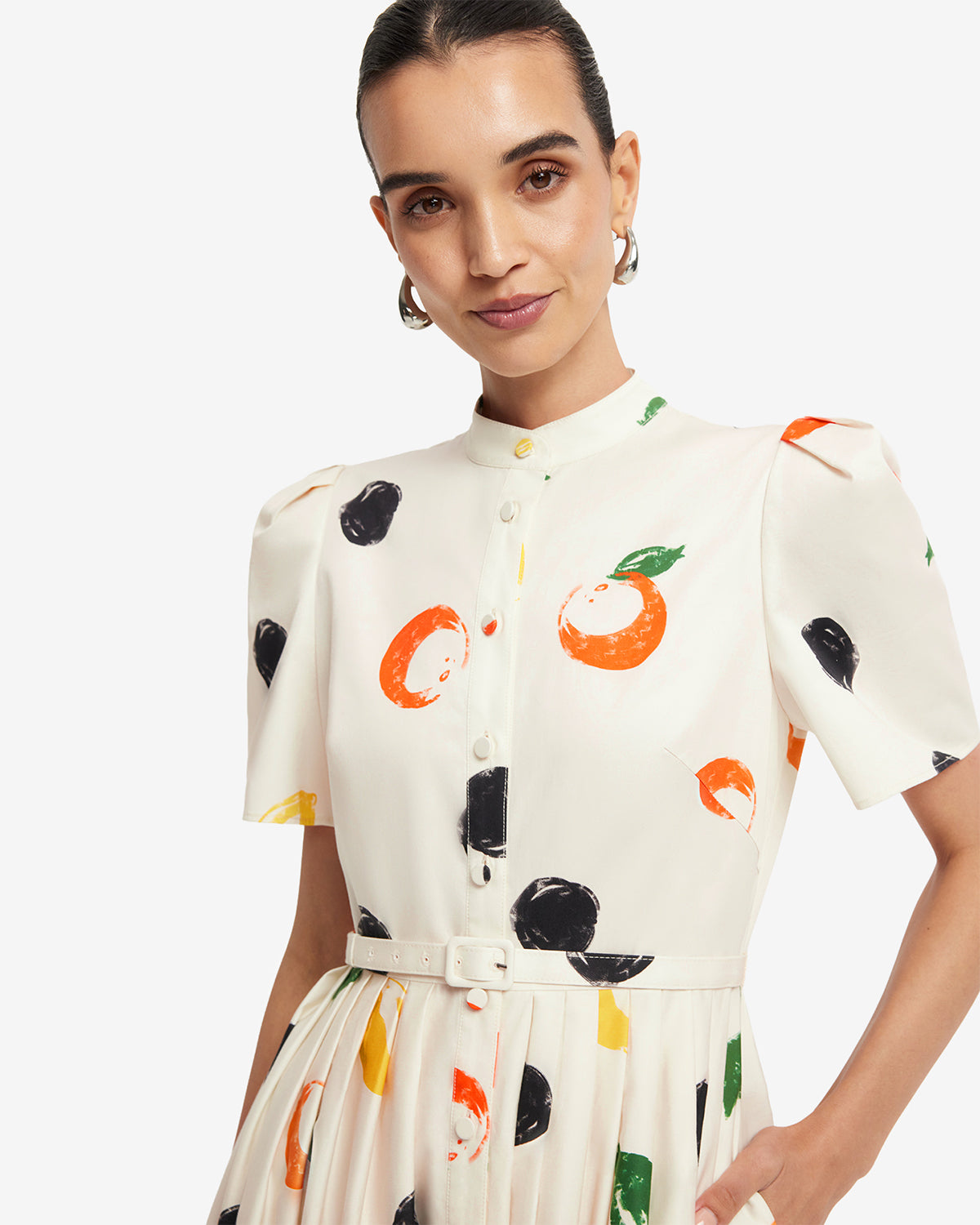 leo lin bianca short sleeve midi dress Bianca Short Sleeve Midi Dress