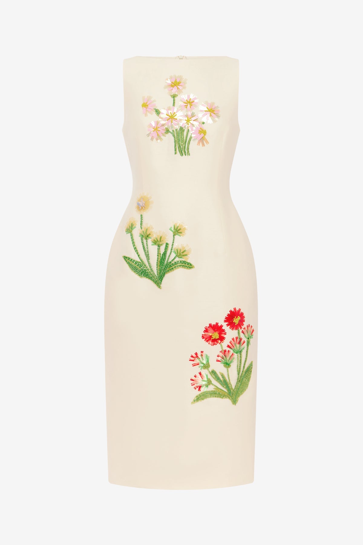 Eleanor Embellished Wool Midi Dress - Wildflower – LEO LIN