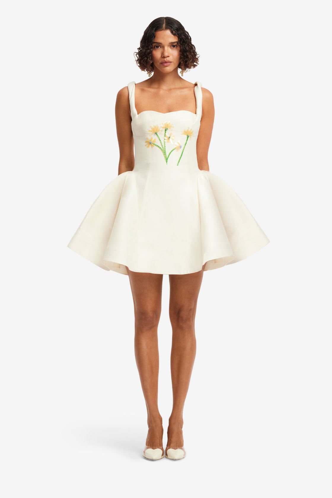 leo lin short dress LEO LIN Floret Strapless Mini Dress