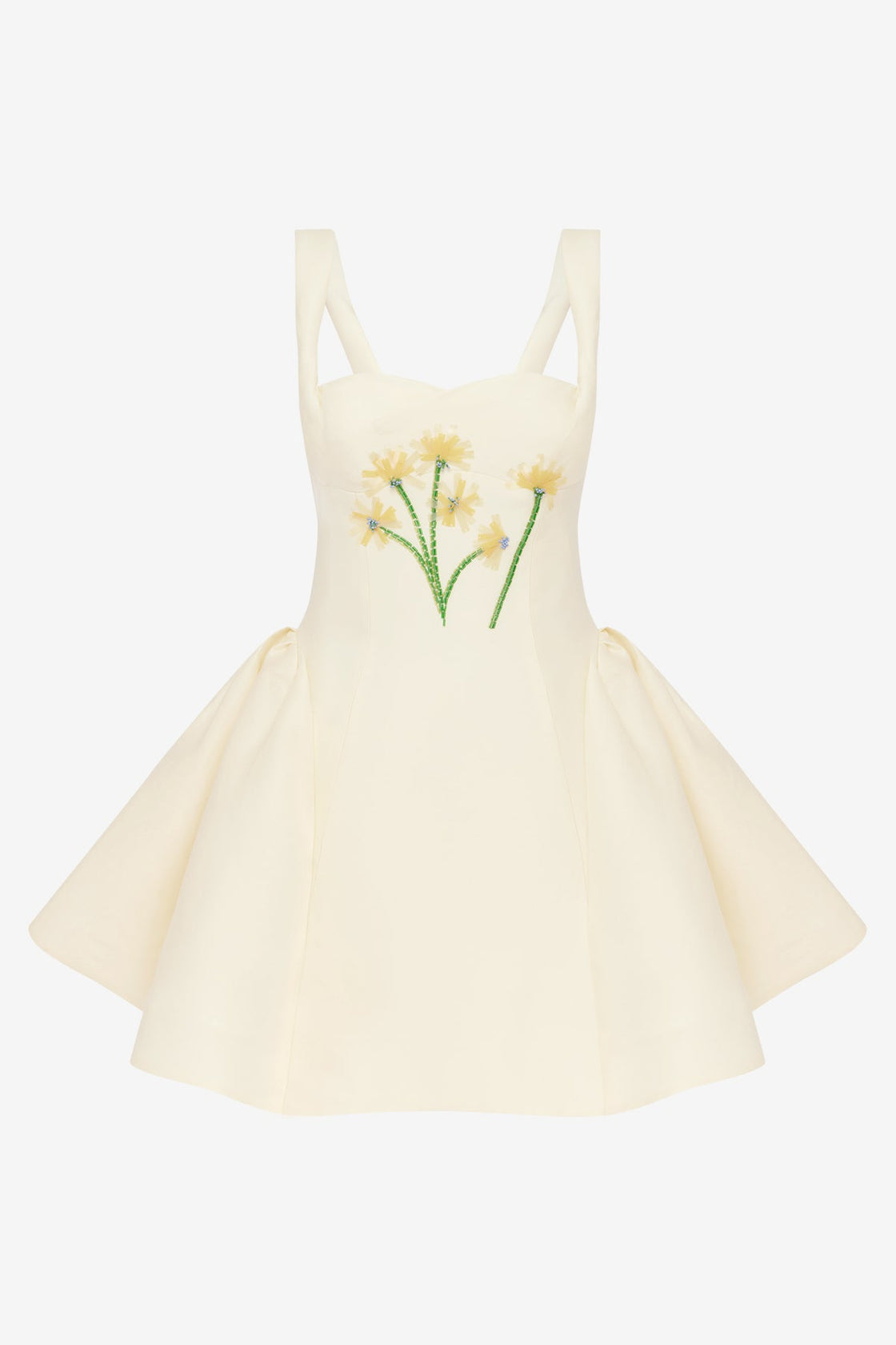 Exclusive LEO LIN Ariel Embellished Wool Mini Dress - Wildflower