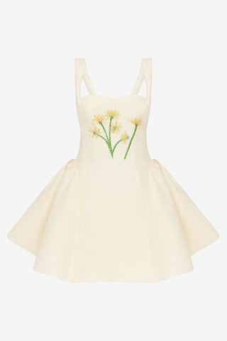 Exclusive LEO LIN Ariel Embellished Wool Mini Dress - Wildflower