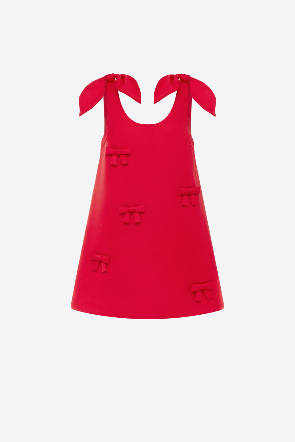 Harper Bow Mini Dress - Vermilion Dress Mini