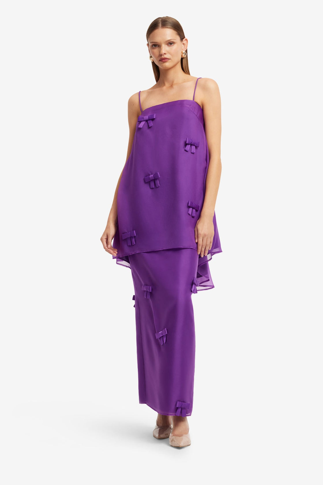 Jing Bow Maxi Skirt - Eminence Skirts