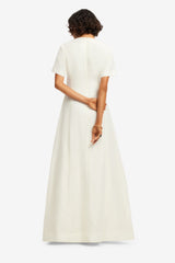 Alice Appliqué Short Sleeve Maxi Dress - Snow Dress Maxi
