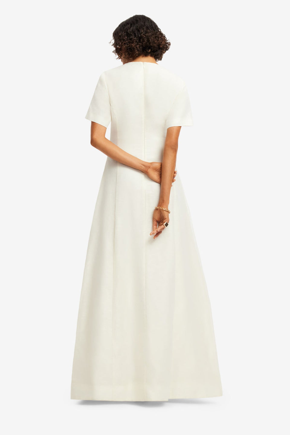 Alice Appliqué Short Sleeve Maxi Dress - Snow Dress Maxi