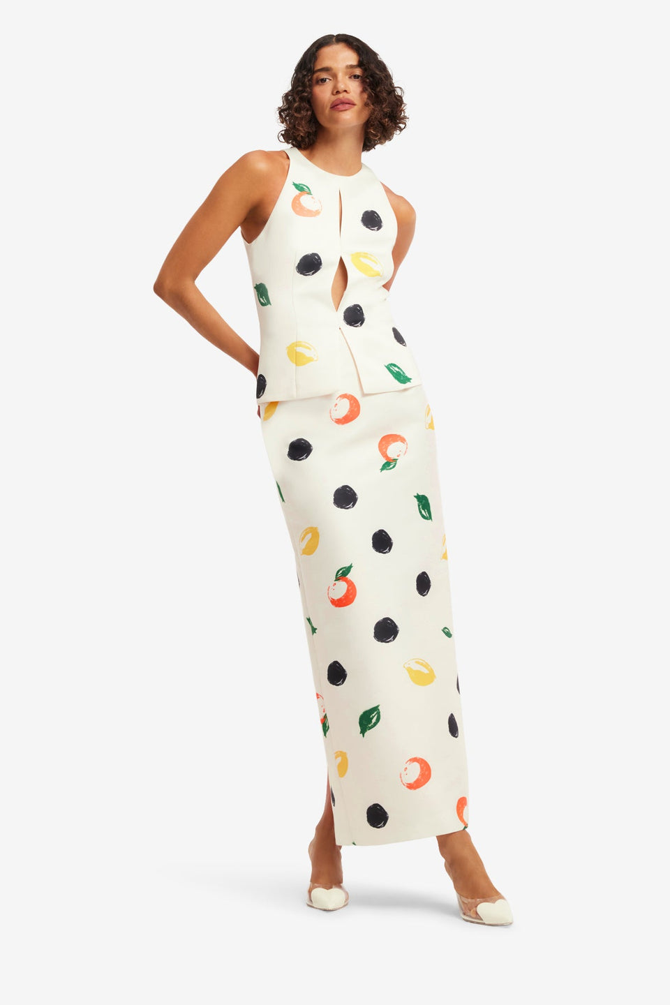 Amelia Top - Citrus Spots Tops