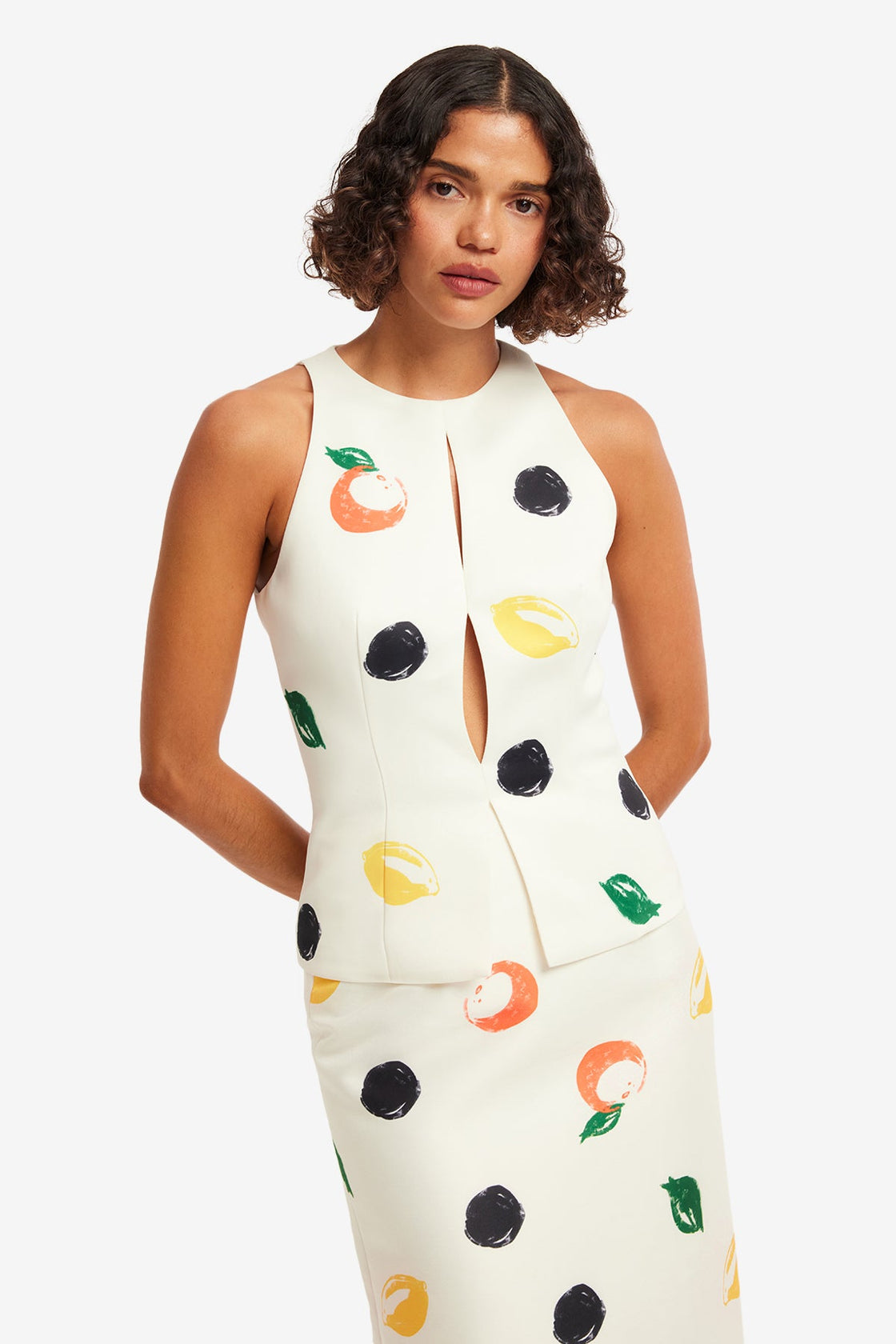 Amelia Top - Citrus Spots Tops