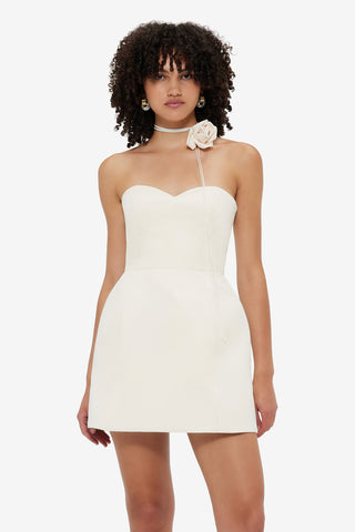 Exclusive LEO LIN Rosalie Bustier Mini Dress - Vanilla