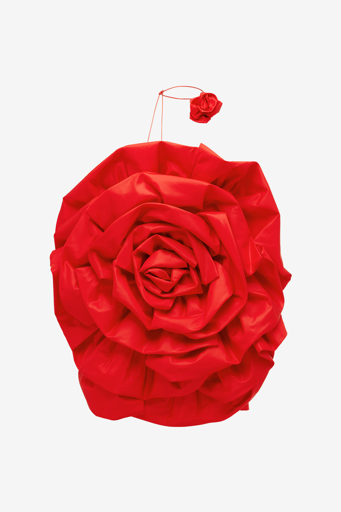 Exclusive Leo Lin Bloom Rose Mini Dress - Scarlet