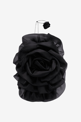 Exclusive Leo Lin Bloom Rose Mini Dress - Ebony