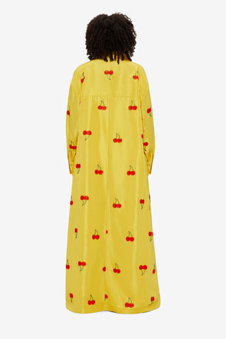 Exclusive LEO LIN Madeline Embellished Coat Dress - Cherry Beading