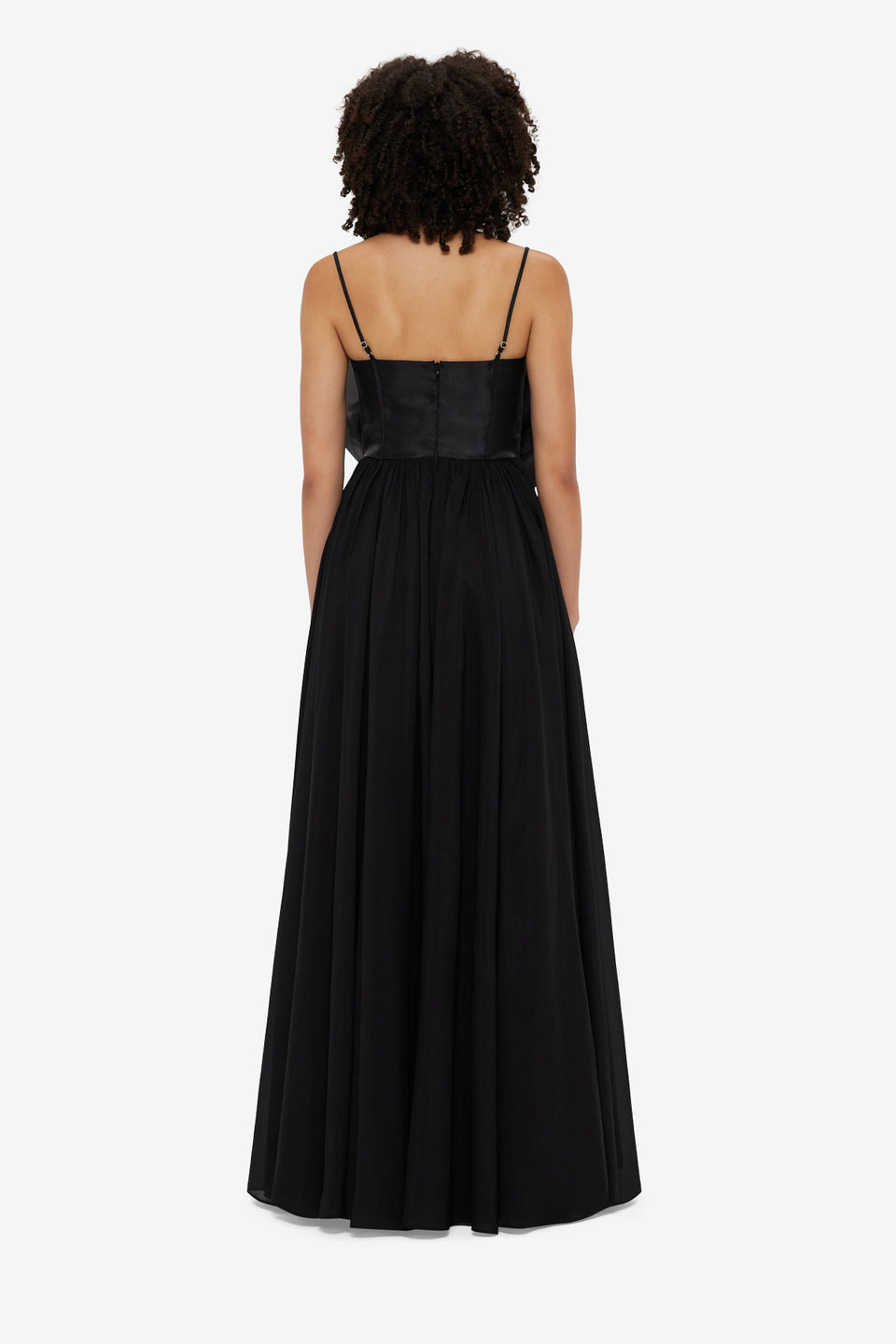 Exclusive LEO LIN Bloom Rose Maxi Dress - Ebony