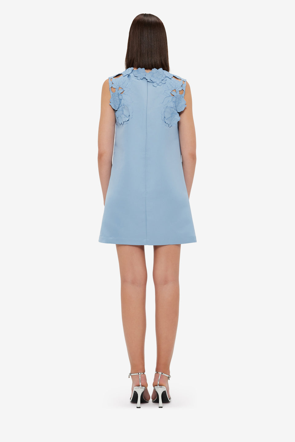 Blair Appliqué Mini Dress - Powder Blue Dress Mini