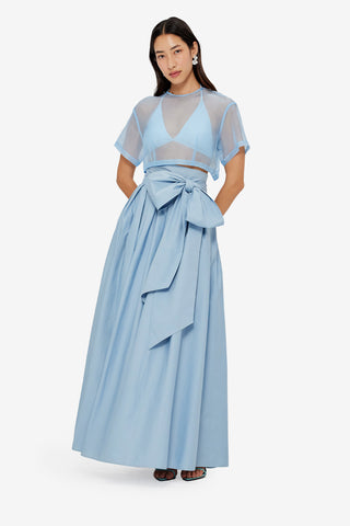 Exclusive LEO LIN Indie Sleeve Top - Powder Blue