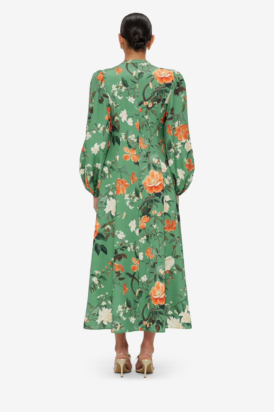 Janelle Midi Dress - Camelia Print Dress Midi