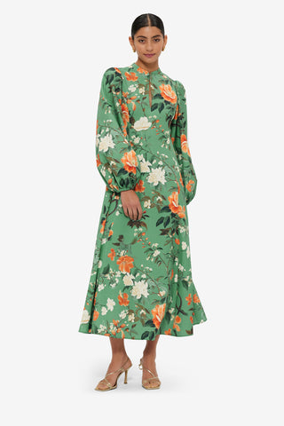 Janelle Midi Dress - Camelia Print Dress Midi
