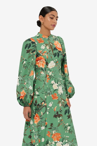 Janelle Midi Dress - Camelia Print Dress Midi