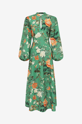Janelle Midi Dress - Camelia Print Dress Midi