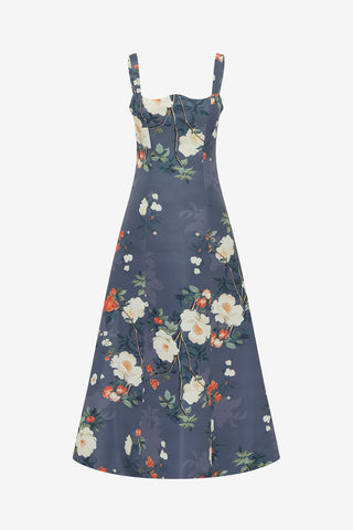 Exclusive LEO LIN Odette Midi Dress - Pear Blossom Print