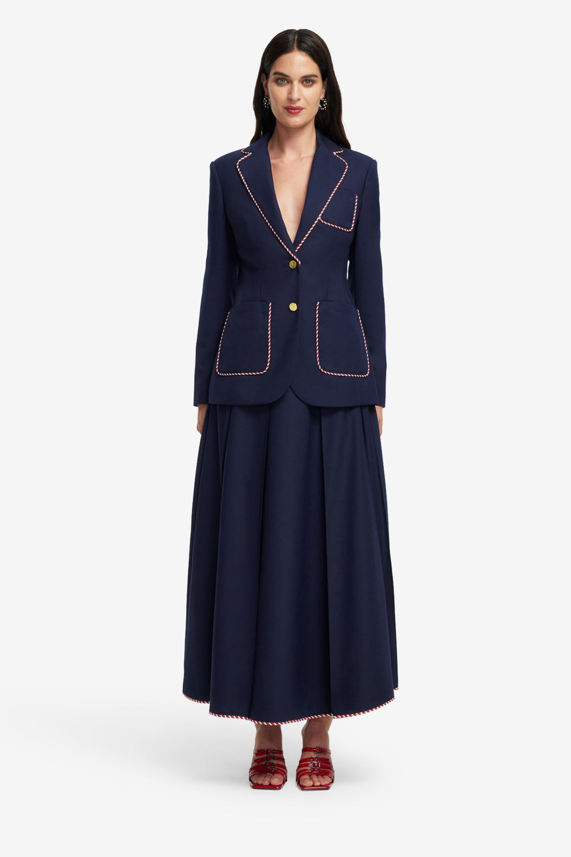 Exclusive LEO LIN Jillian Blazer - Indigo