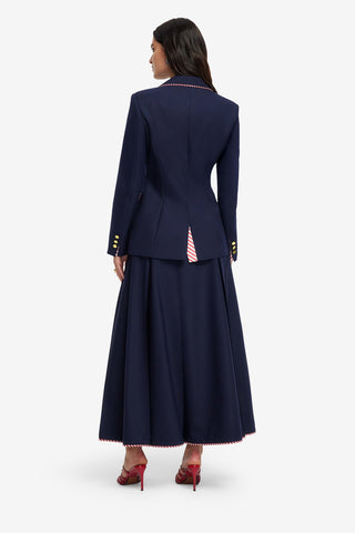 Exclusive LEO LIN Jillian Blazer - Indigo