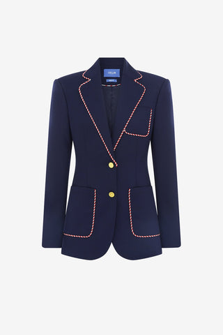 Exclusive LEO LIN Jillian Blazer - Indigo