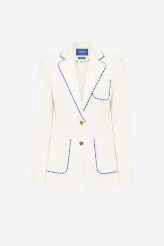 Exclusive LEO LIN Jillian Blazer - Vanilla