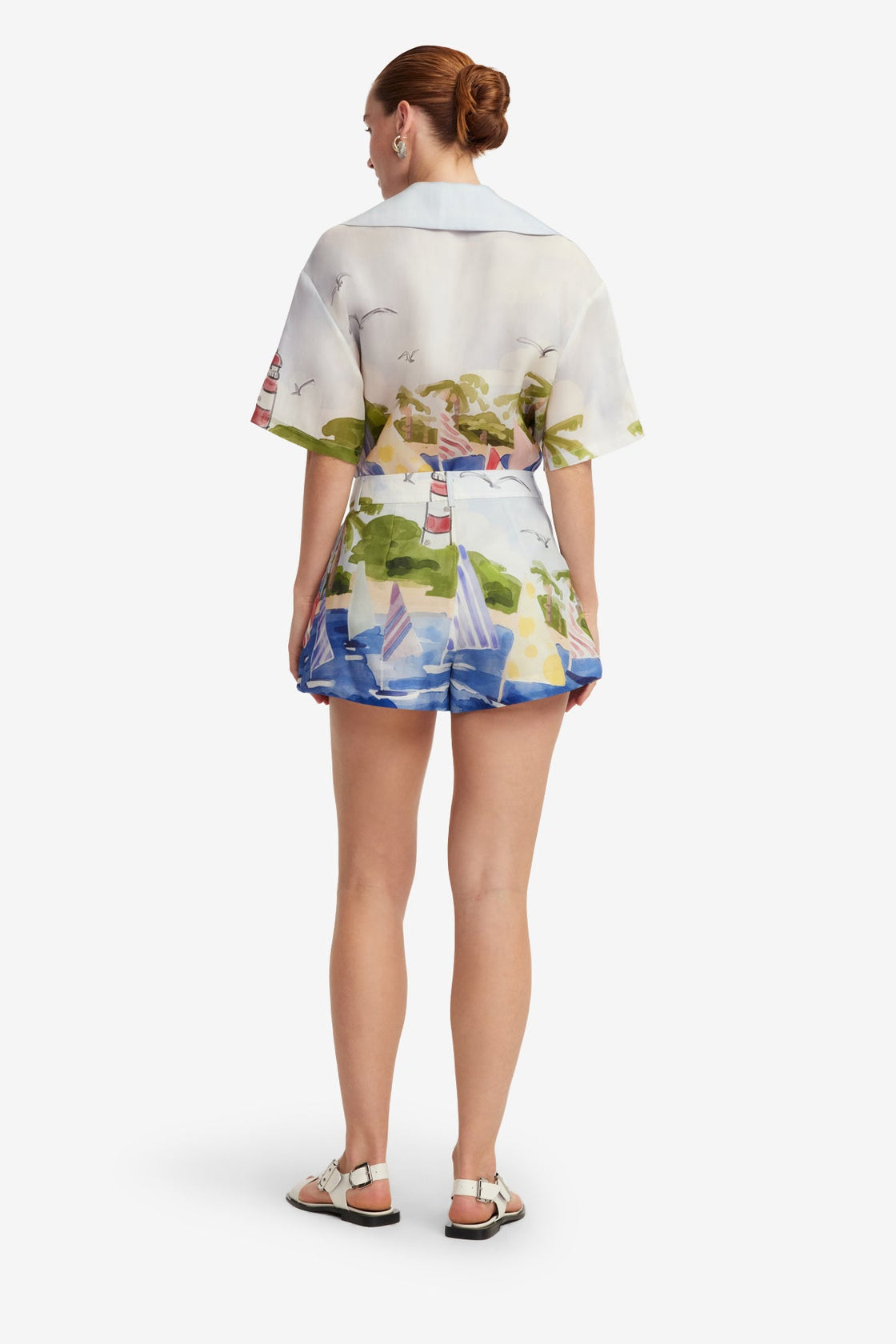 Exclusive LEO LIN Josie Shorts - Nautical Print