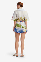 Josie Shorts - Nautical Print Shorts