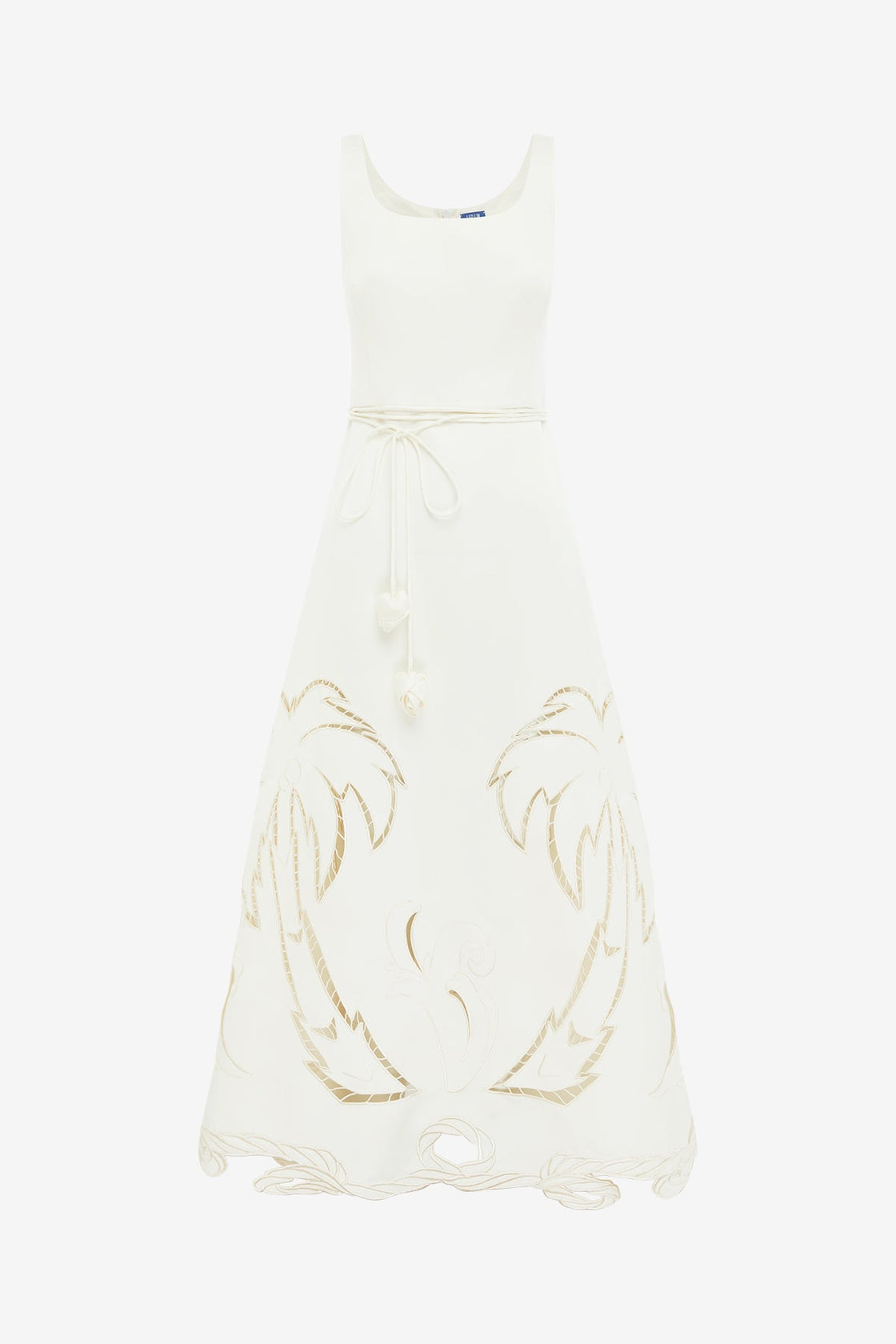 Serafina Palm Maxi Dress - Vanilla LEO LIN Serafina Palm Maxi Dress - Vanilla LEO LIN