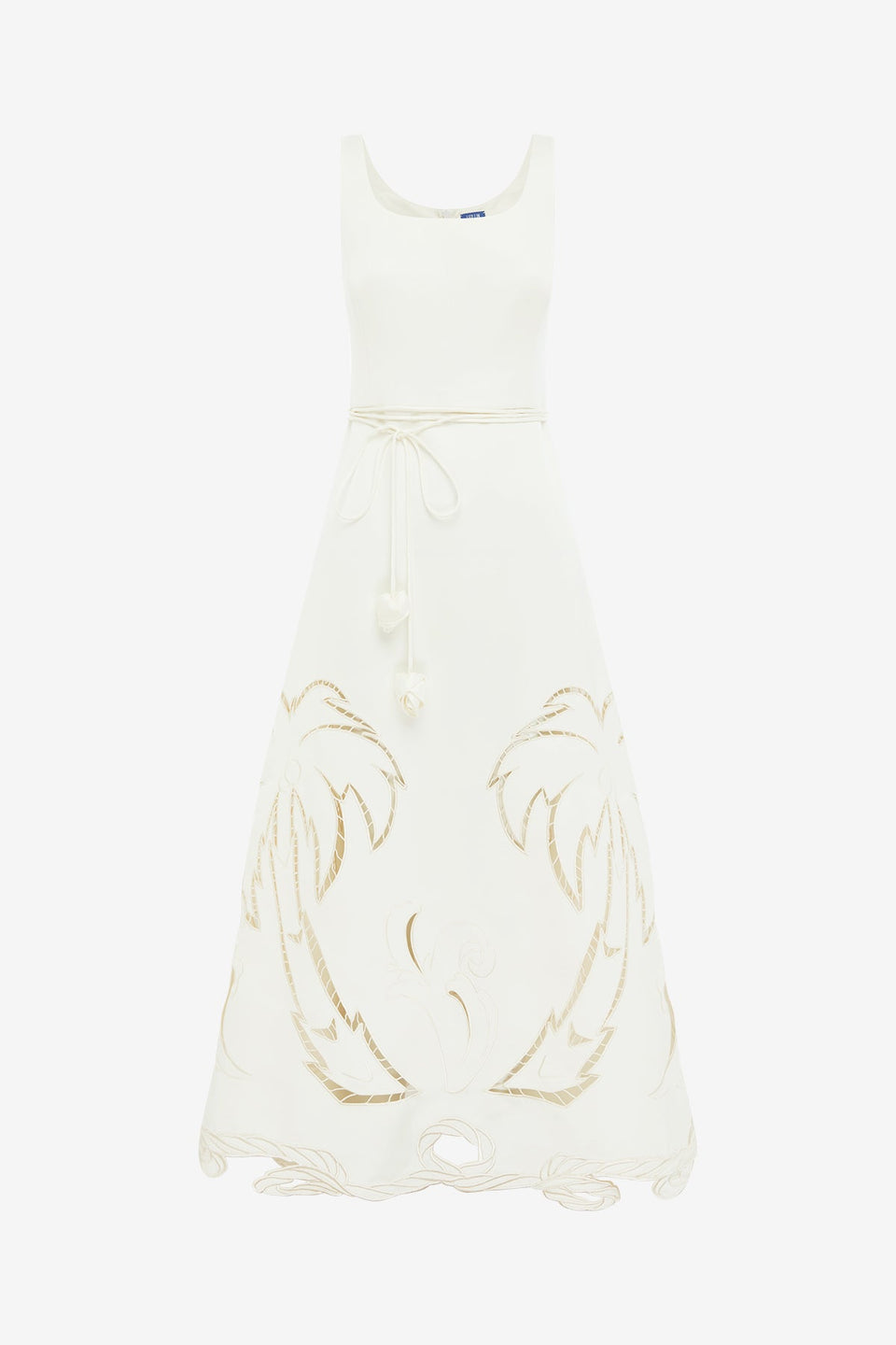 Serafina Palm Maxi Dress - Vanilla LEO LIN Serafina Palm Maxi Dress - Vanilla LEO LIN