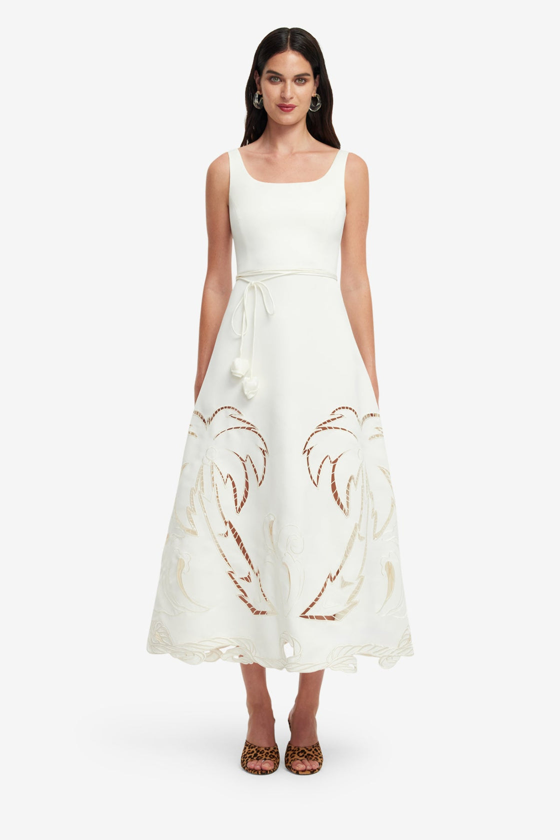 Serafina Palm Maxi Dress - Vanilla Serafina Palm Maxi Dress - Vanilla
