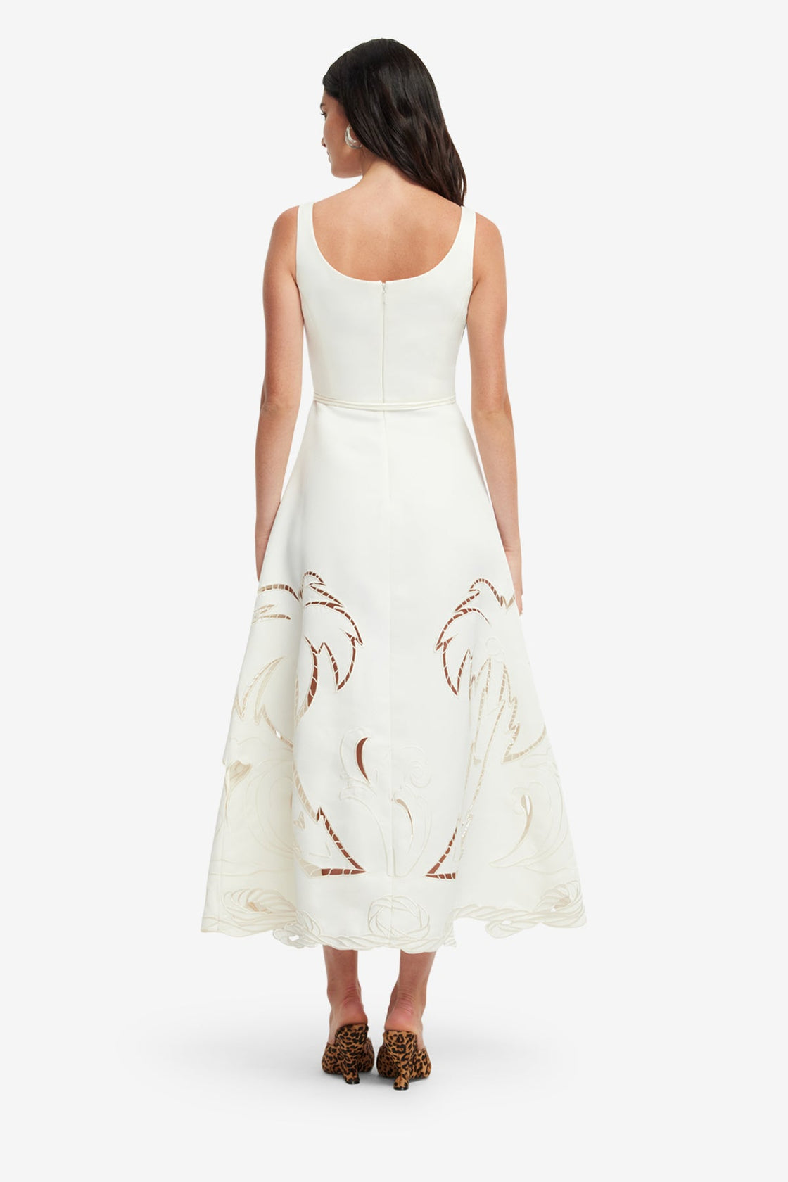 Exclusive LEO LIN Serafina Applique Maxi Dress - Vanilla