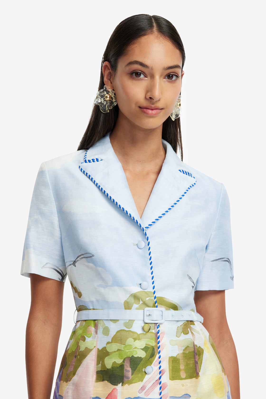 Leo Lin - Brigitte Mini Dress - Nautical Print Leo Lin - Brigitte Mini Dress - Nautical Print