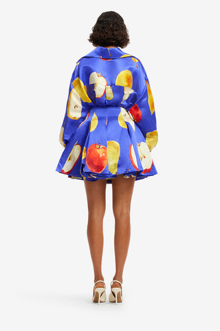 Exclusive LEO LIN Kathleen Linen Blouse - Pear Print