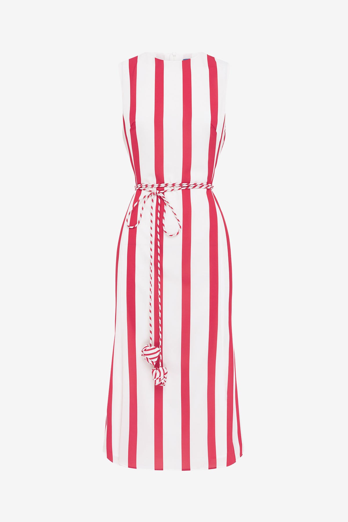 Olive Striped Midi Dress - Scarlet – LEO LIN