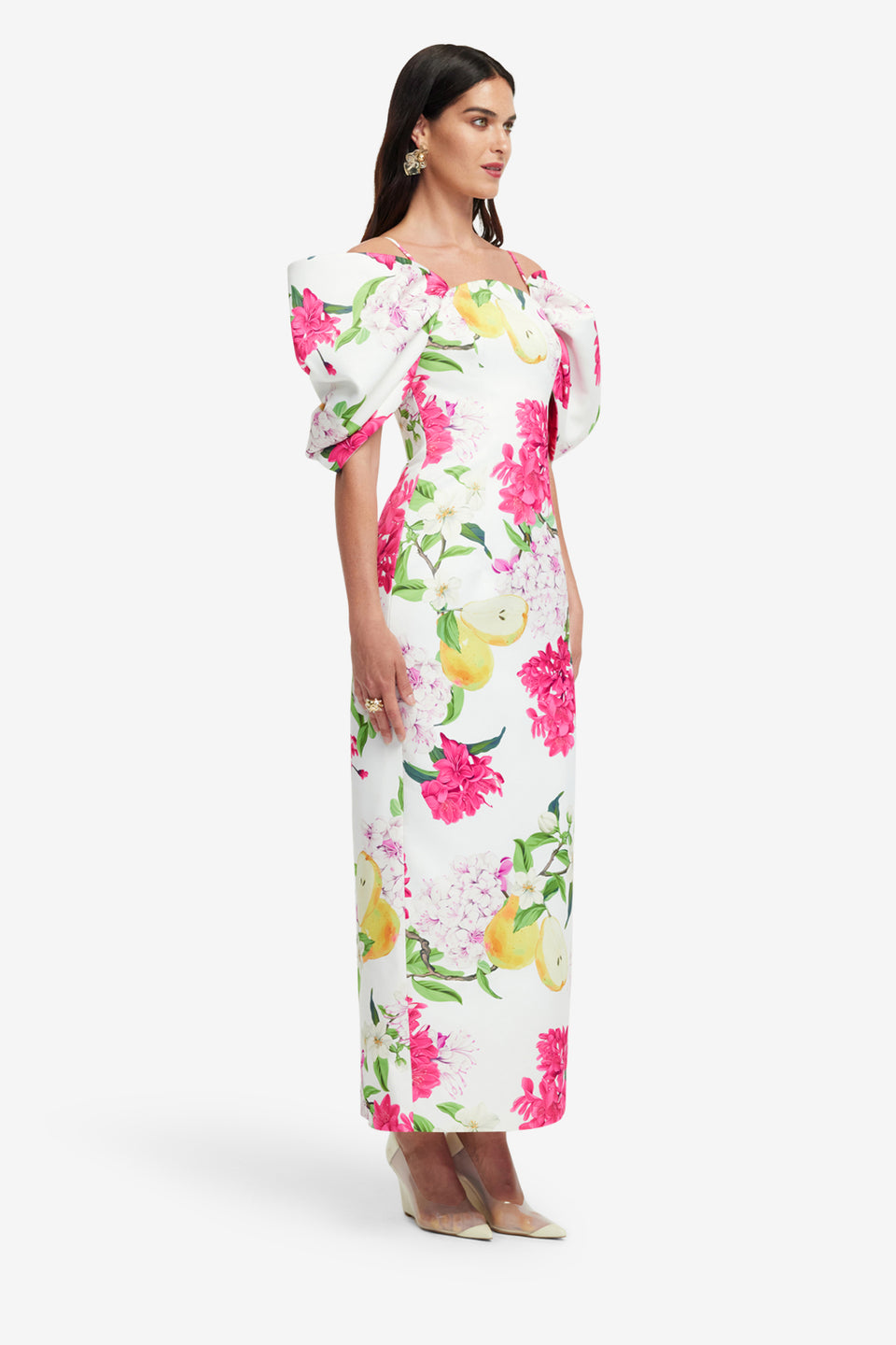 Exclusive LEO LIN Arabella Maxi Dress - Floral Pear Print