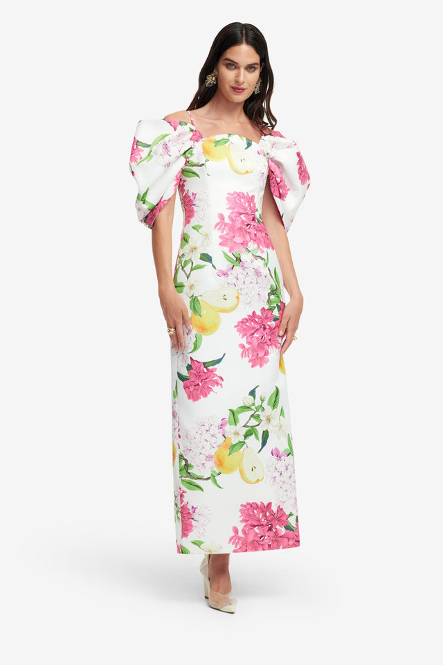 Exclusive LEO LIN Arabella Maxi Dress - Floral Pear Print