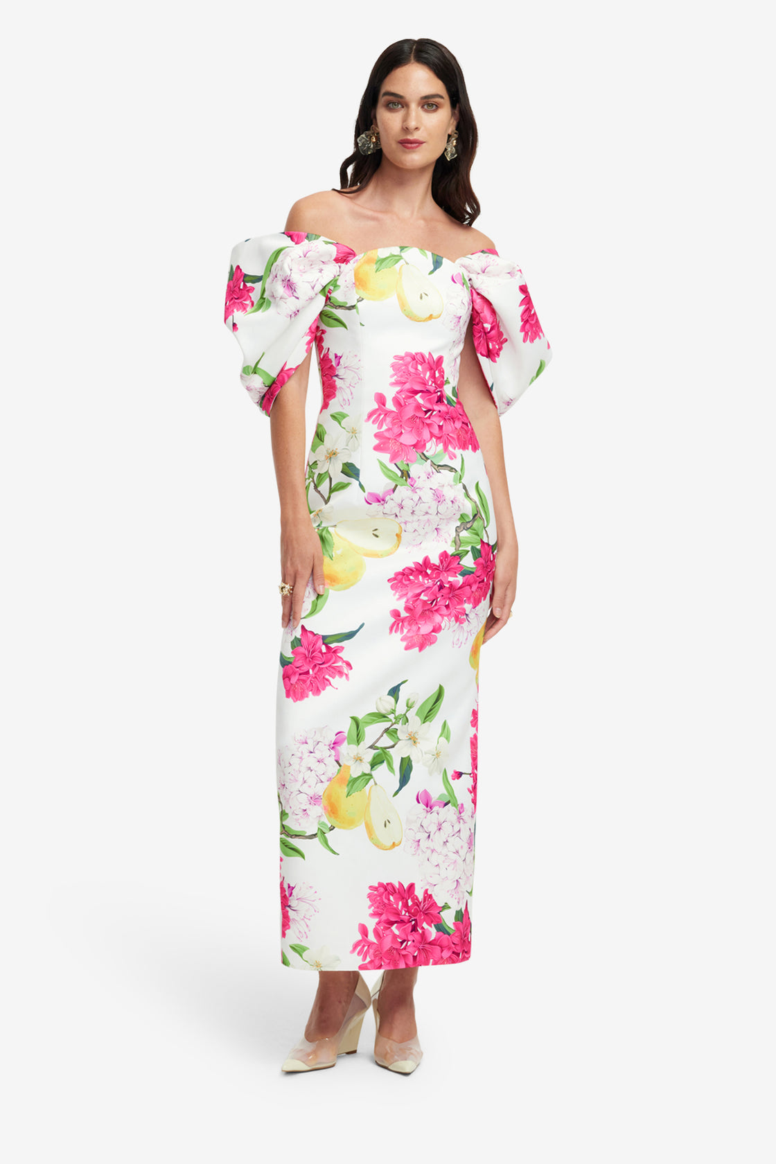Exclusive LEO LIN Arabella Maxi Dress - Floral Pear Print