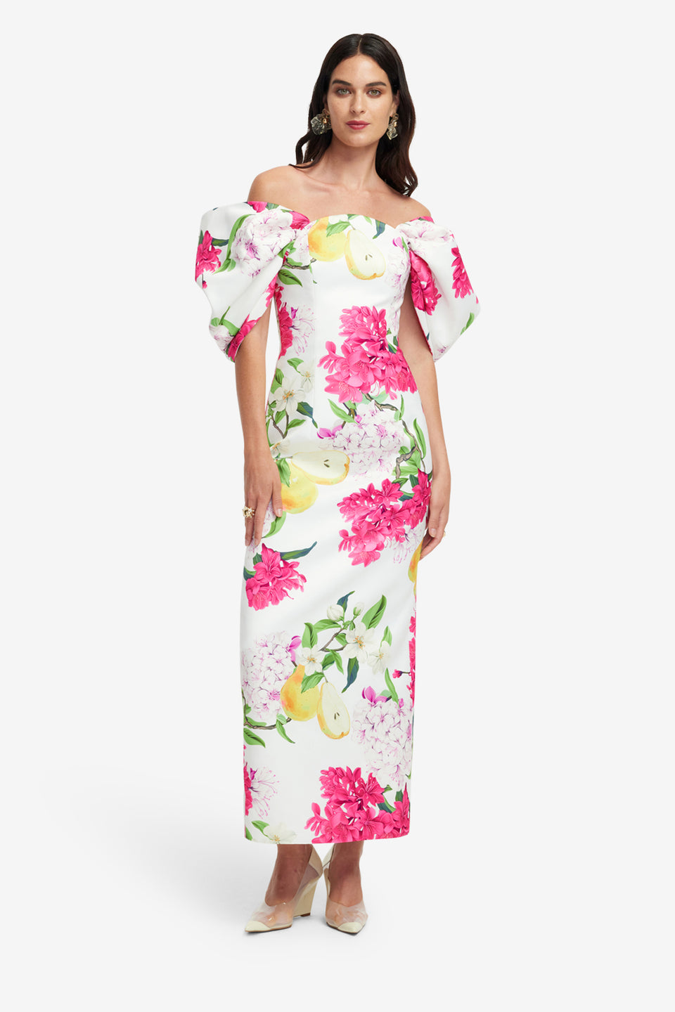 Exclusive LEO LIN Arabella Maxi Dress - Floral Pear Print