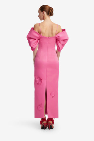 Exclusive LEO LIN Arabella Appliqué Maxi Dress - Pink