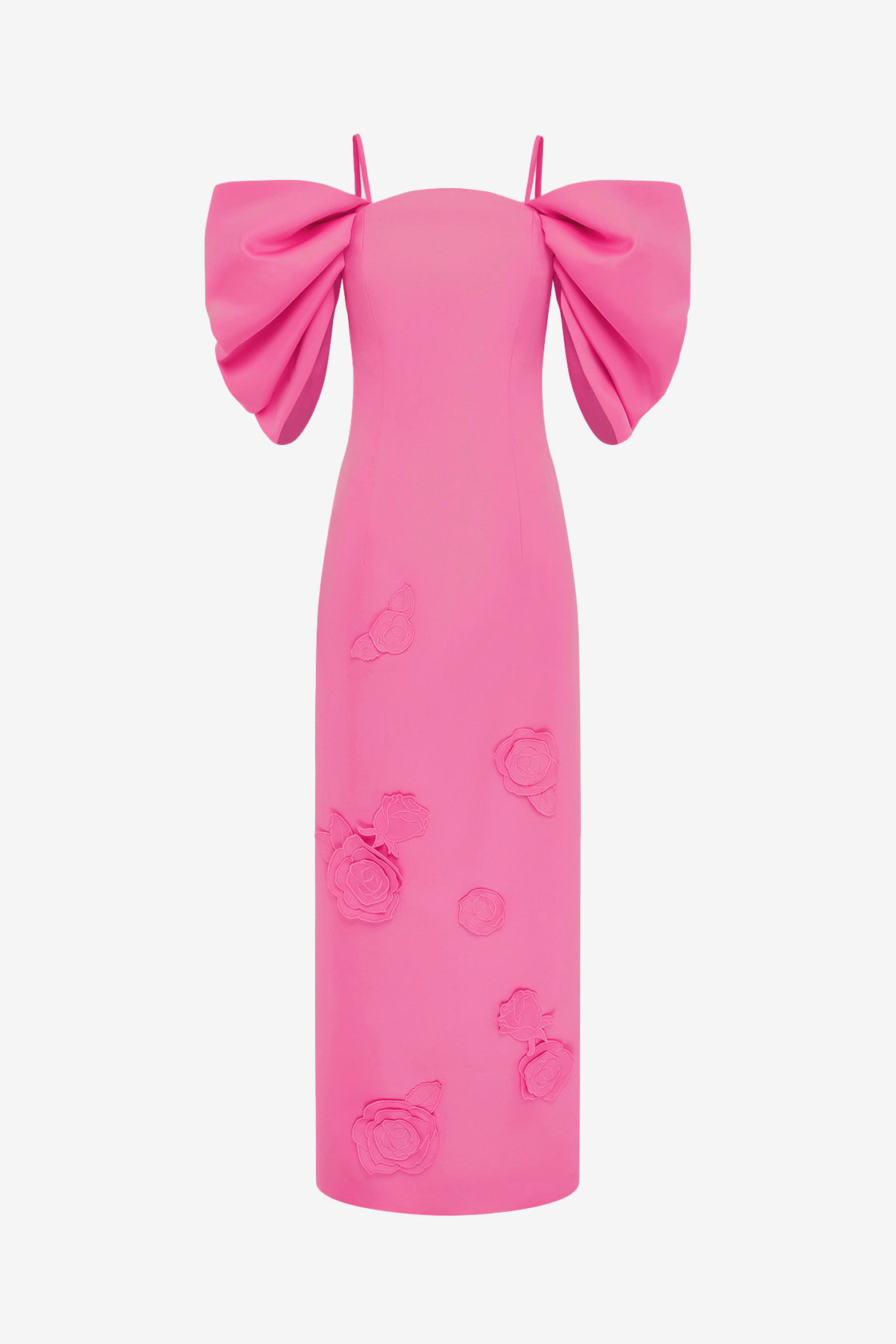 Exclusive LEO LIN Arabella Appliqué Maxi Dress - Pink
