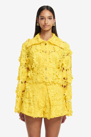Exclusive LEO LIN Robyn Lace Shirt - Sunshine