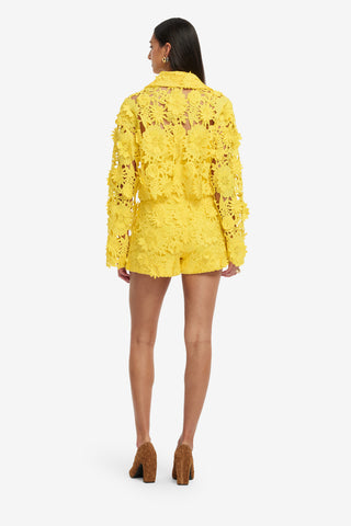 Exclusive LEO LIN Josie Lace Shorts - Sunshine