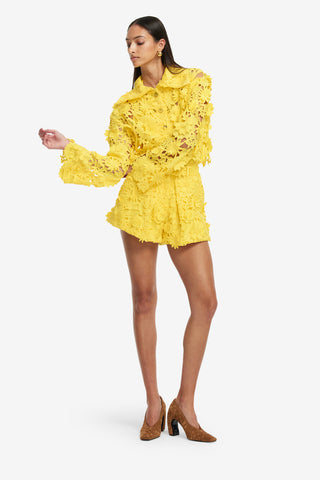 Exclusive LEO LIN Robyn Lace Shirt - Sunshine