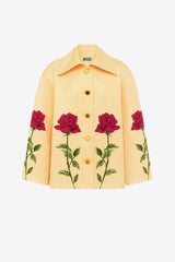 Leyna Embellished Rose Jacket - Butter Jackets