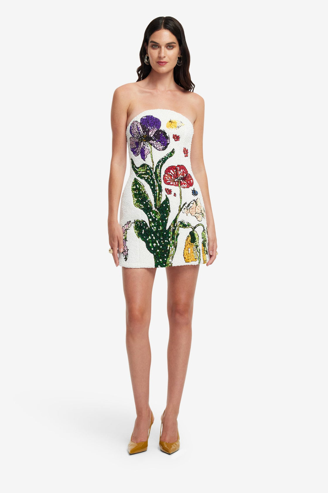 Zaria Beaded Bustier Mini Dress