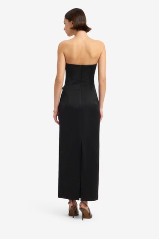 Rayna Appliqué Rose Maxi Dress - Ebony Dress Maxi